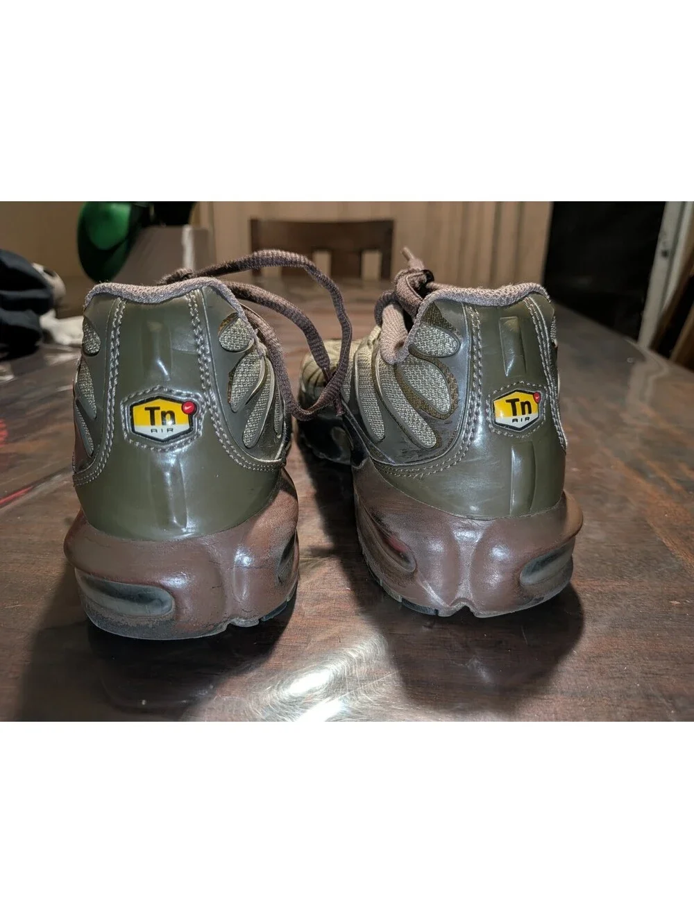 Nike Air Max Plus GS Olive Green Cargo Size 6Y Shoes 655020-200 Rare Find!
